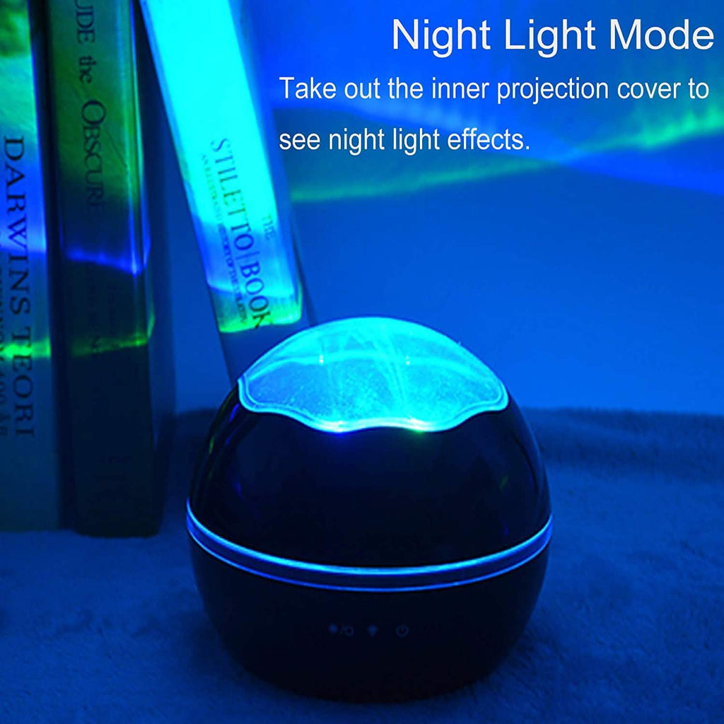 2-in-1 Ocean Star Night Light Projector Lamp 360 Degree Rotating by DailySale