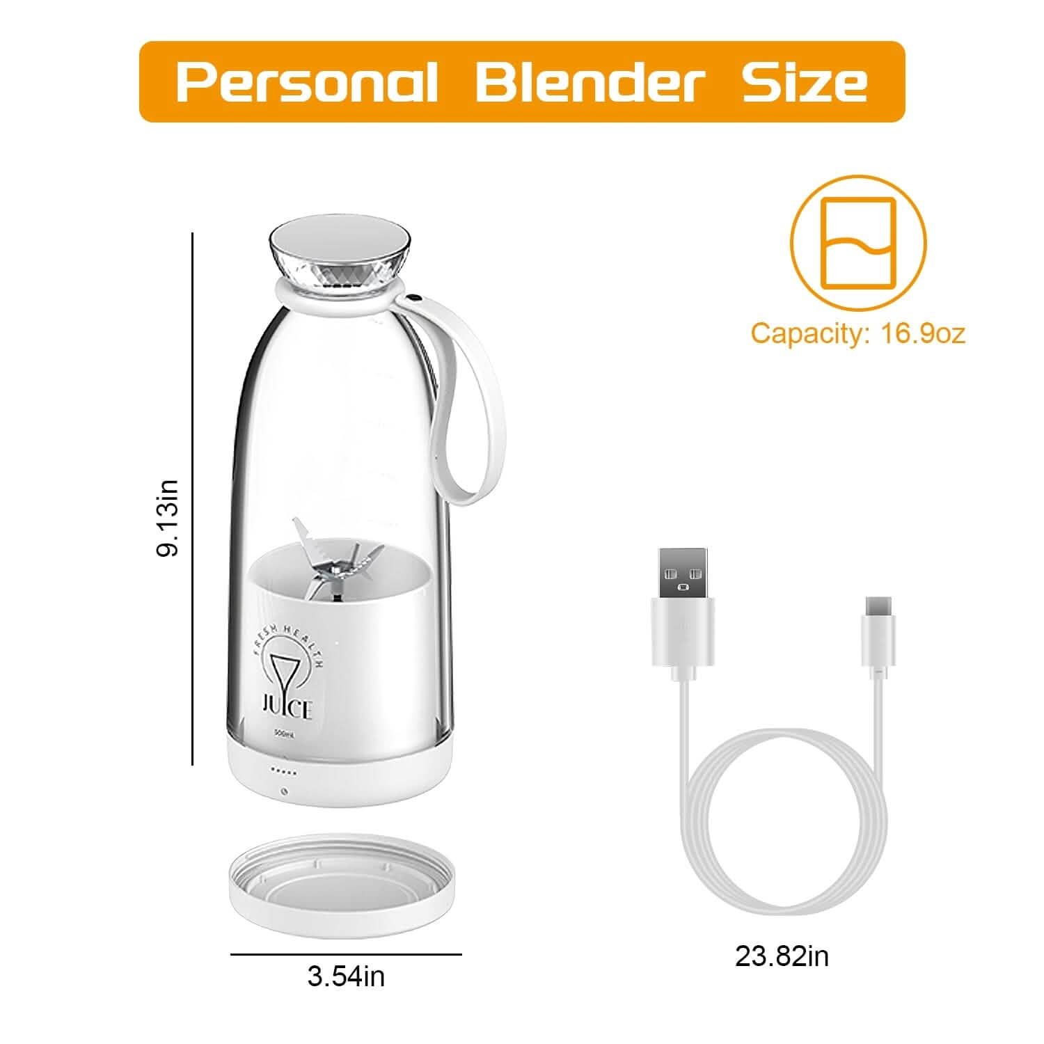 2-in-1 Portable Fruit Blender Rechargeable by DailySale