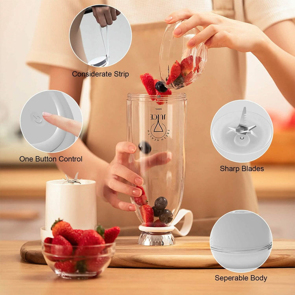 2-in-1 Portable Fruit Blender Rechargeable by DailySale