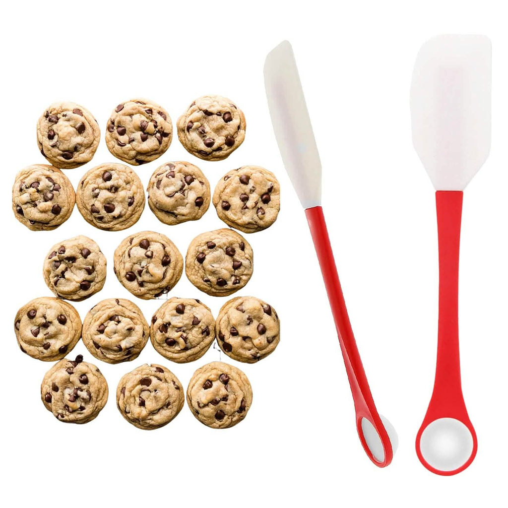 2-in-1 Silicone One Tablespoon Cookie Scoop and Spatula to Stir, Fold, Scrape by DailySale