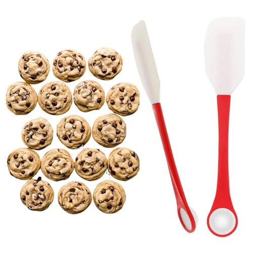 2-in-1 Silicone One Tablespoon Cookie Scoop and Spatula to Stir, Fold, Scrape by DailySale