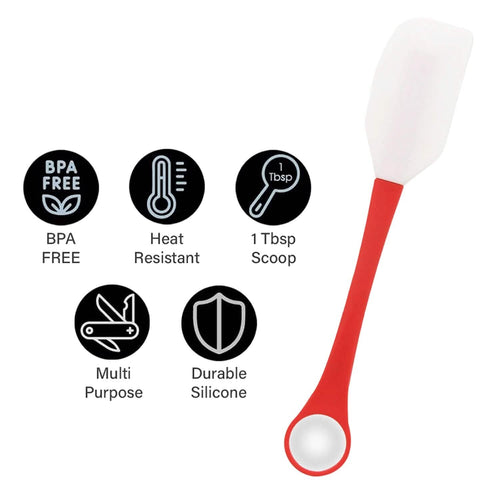 2-in-1 Silicone One Tablespoon Cookie Scoop and Spatula to Stir, Fold, Scrape by DailySale