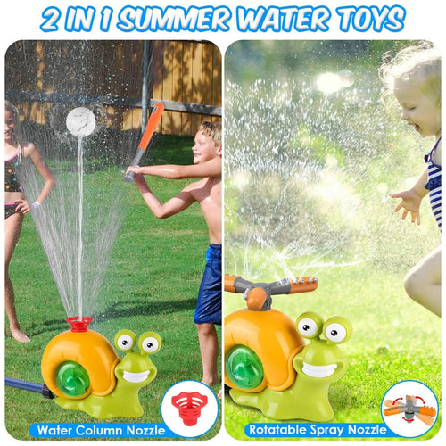 2-in-1 Snail Water Sprinkler Baseball Toy with 2 Sprinkler Nozzles by DailySale