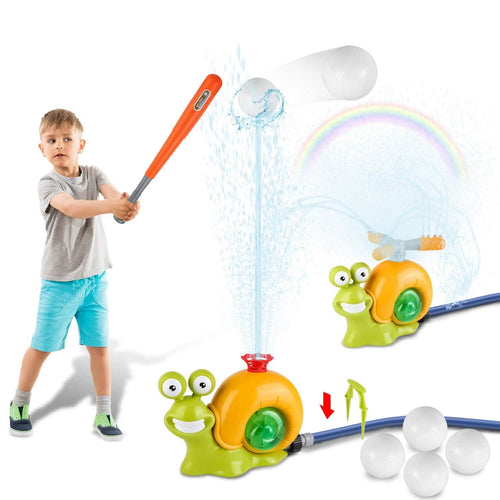 2-in-1 Snail Water Sprinkler Baseball Toy with 2 Sprinkler Nozzles by DailySale