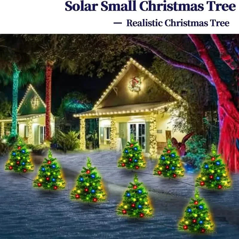 2-in-1 Solar Christmas Tree Lawn Light by DailySale