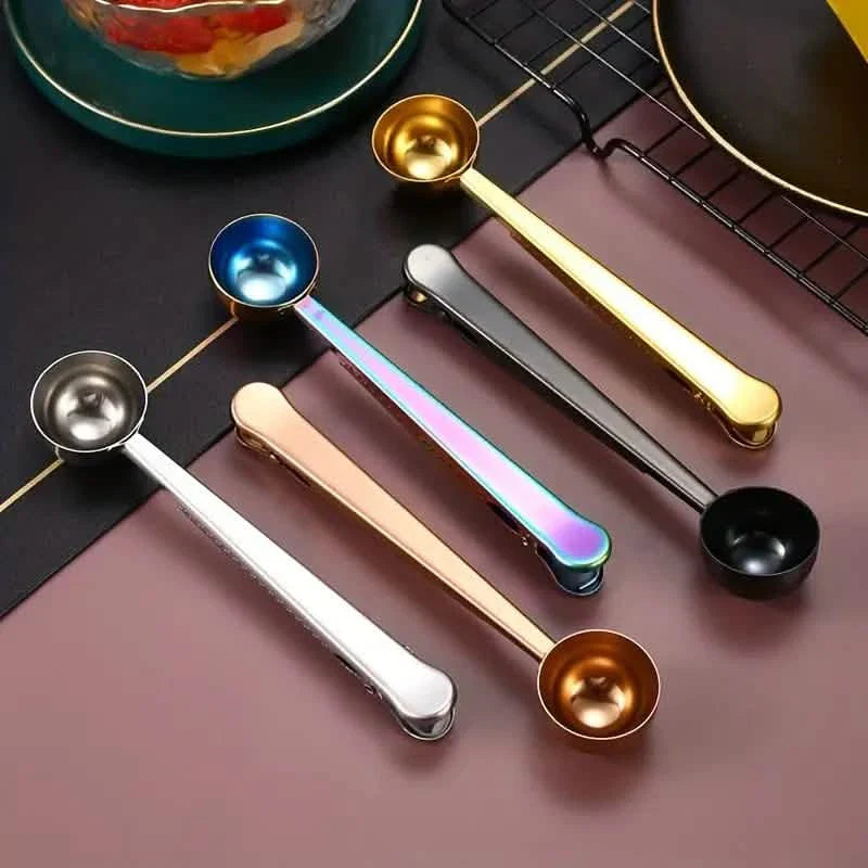 2-in-1 Stainless Steel Coffee Spoon and Sealing Clip by DailySale