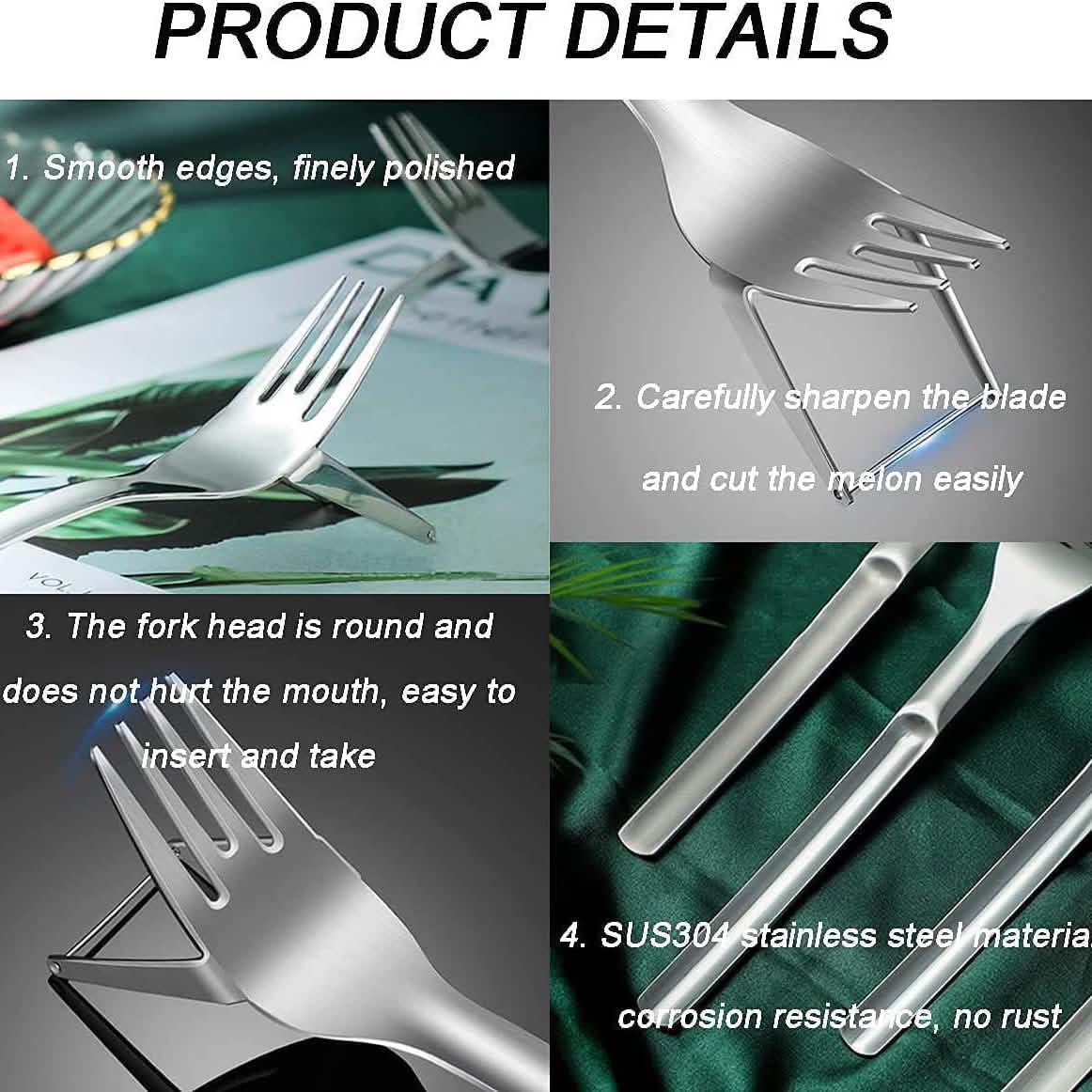 2-in-1 Watermelon Fork Slicer by DailySale