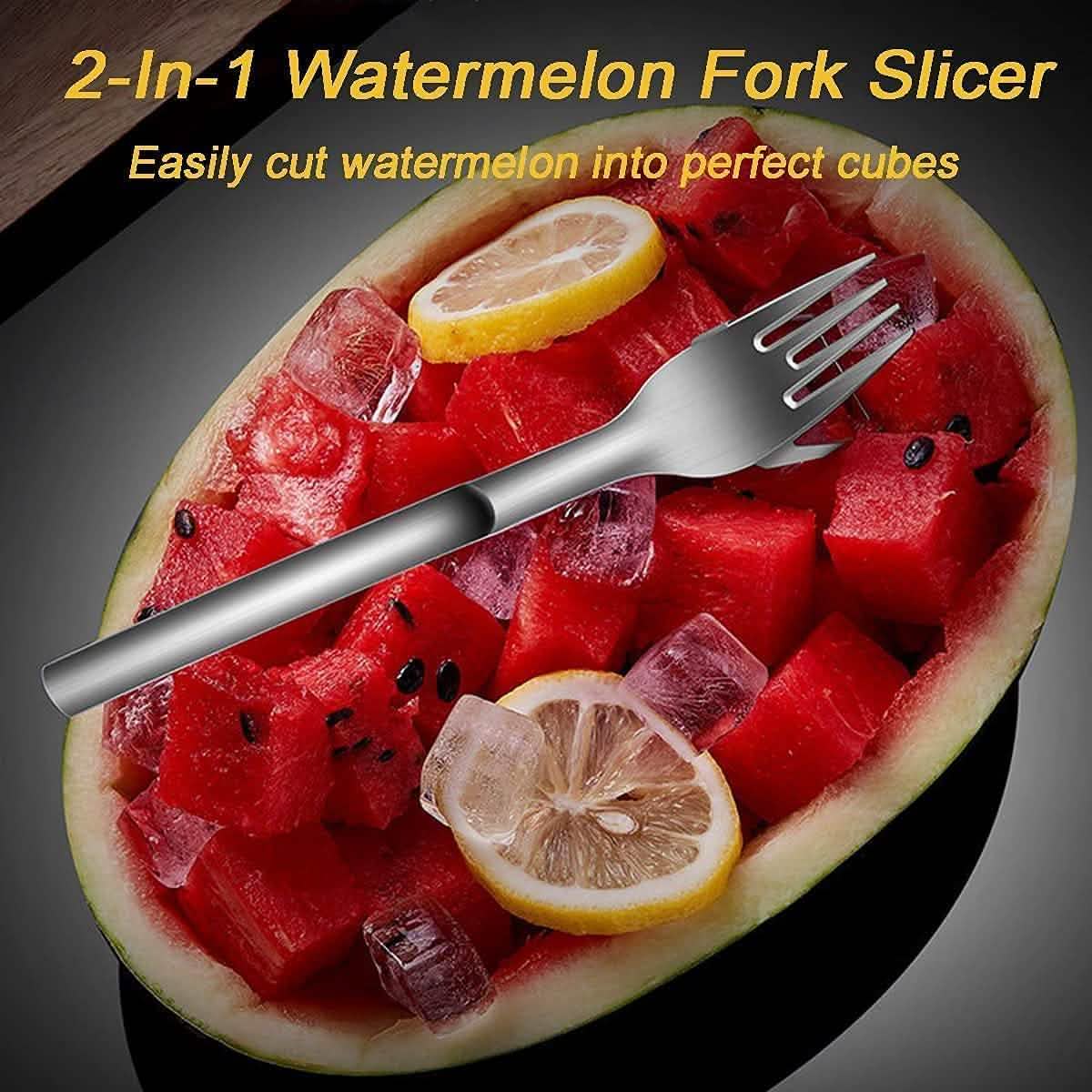 2-in-1 Watermelon Fork Slicer by DailySale