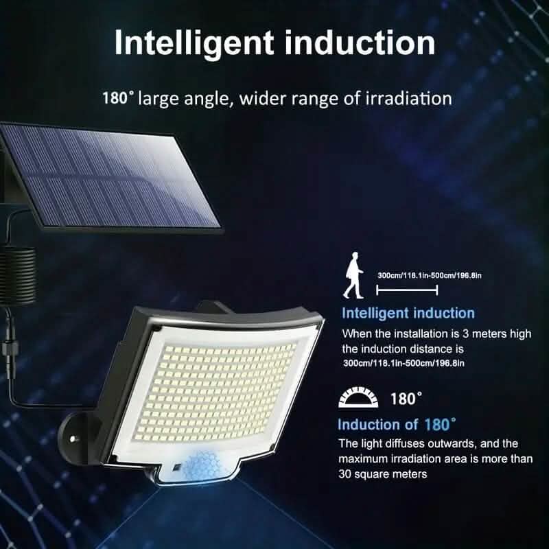 2-Pack: 228 LED Outdoor Split Solar Wall Lights by DailySale