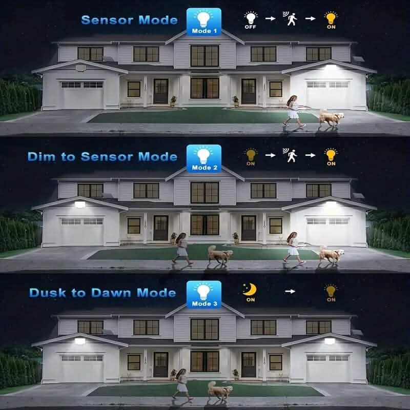 2-Pack: 228 LED Outdoor Split Solar Wall Lights by DailySale