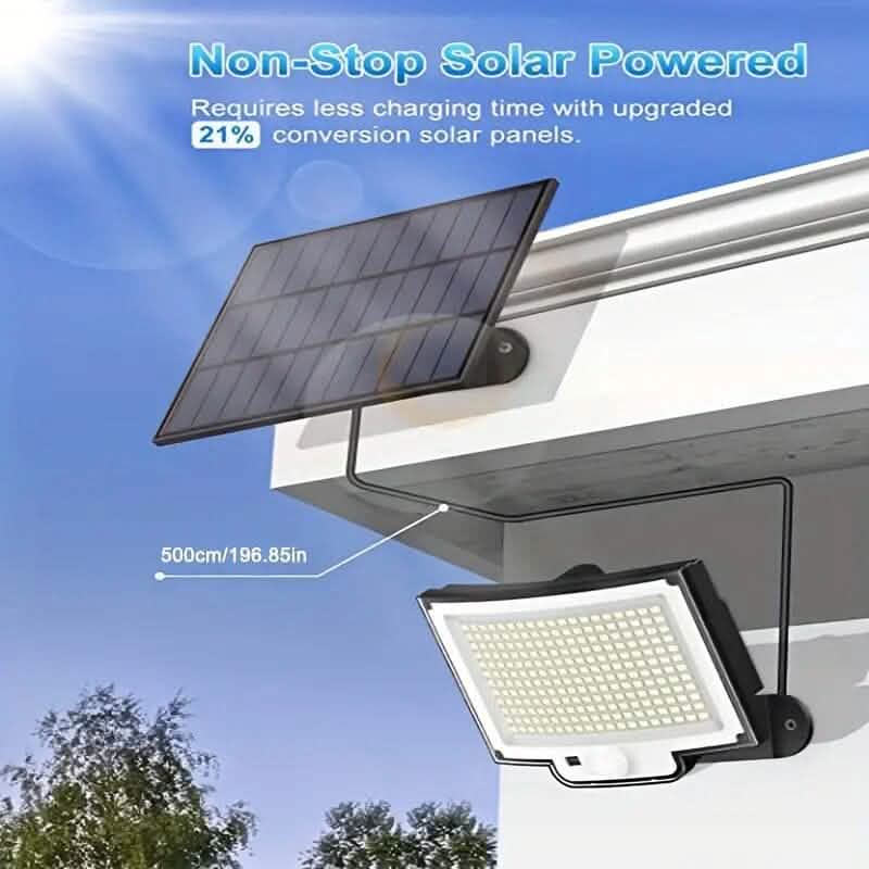 2-Pack: 228 LED Outdoor Split Solar Wall Lights by DailySale