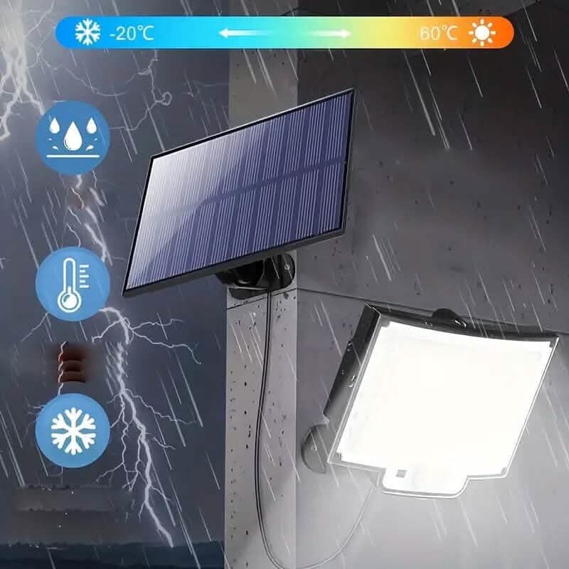 2-Pack: 228 LED Outdoor Split Solar Wall Lights by DailySale