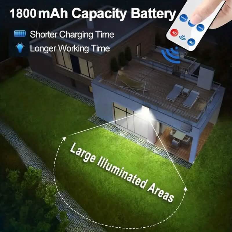 2-Pack: 228 LED Outdoor Split Solar Wall Lights by DailySale