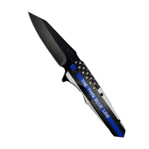 2-Pack: 3" Thin Blue Line Knife With ABS Handle by DailySale