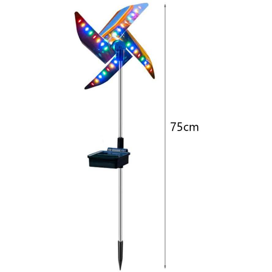 2-Pack: 32LED Outdoor Solar Ground Light Garden Lawn Waterproof Windmill Lamp by DailySale