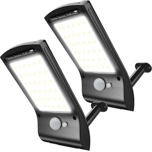 2-Pack: 36 LED Solar Powered Motion Sensor Wall Lamp by DailySale