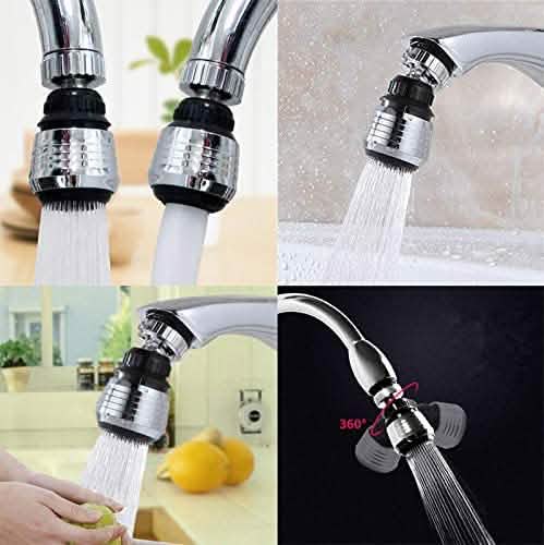 2-Pack: 360 Degree Swivel Faucet Aerator Deluxe Water Saving Faucet Sprayer by DailySale