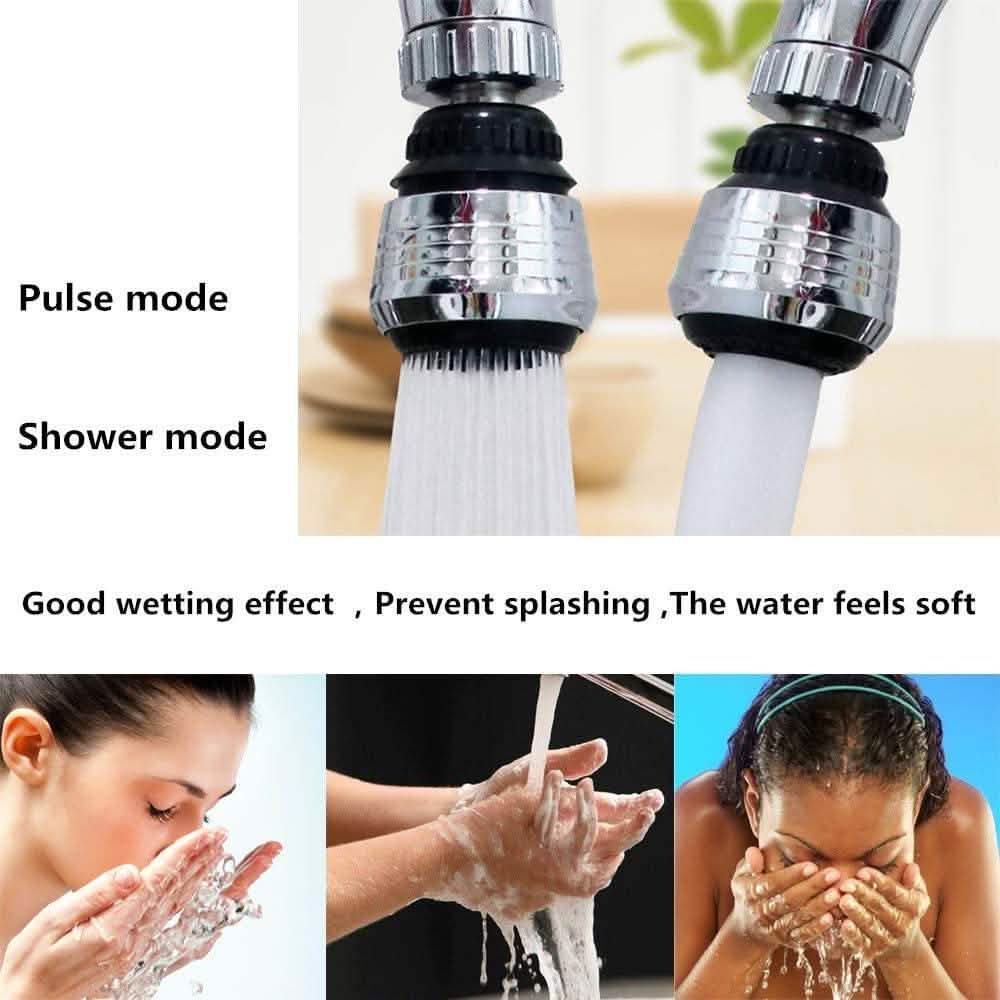 2-Pack: 360 Degree Swivel Faucet Aerator Deluxe Water Saving Faucet Sprayer by DailySale