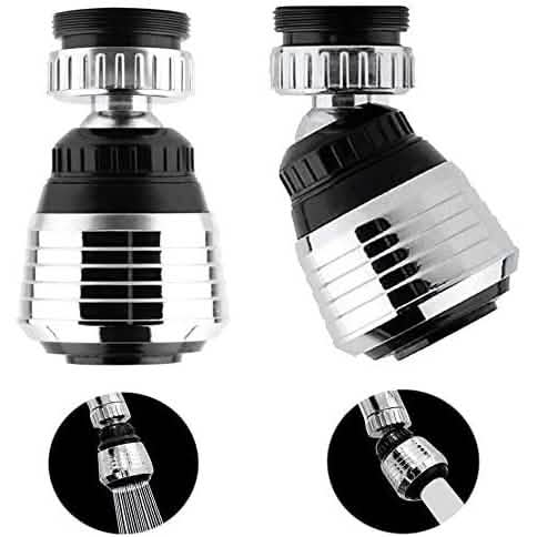 2-Pack: 360 Degree Swivel Faucet Aerator Deluxe Water Saving Faucet Sprayer by DailySale