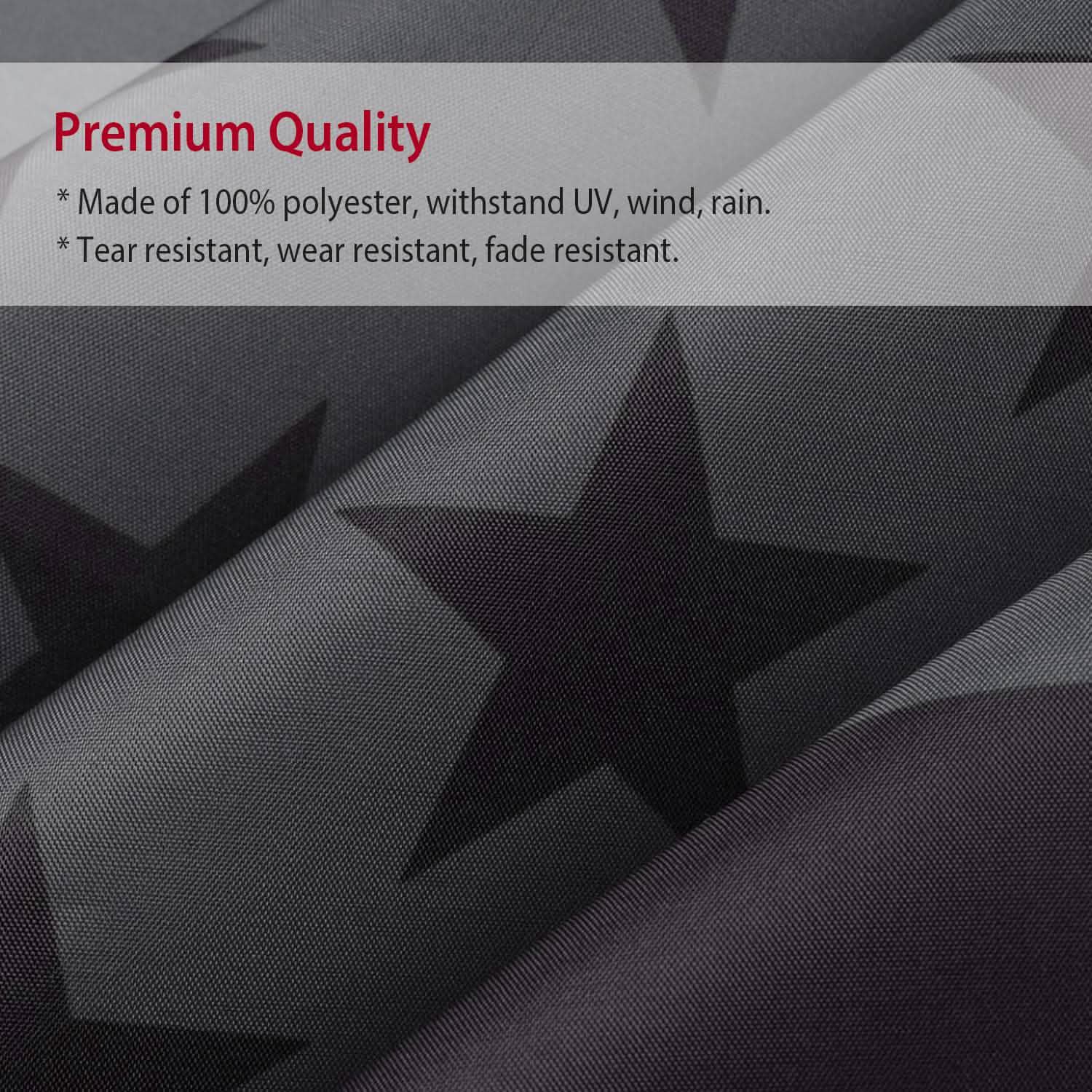 2-Pack: 3X5 Ft. All Black American Flag by DailySale