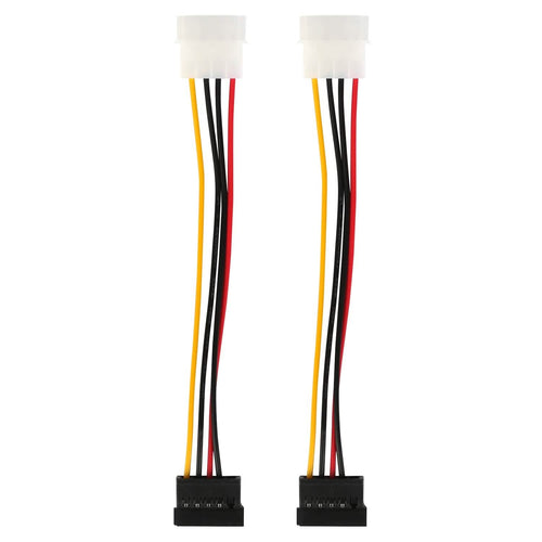 2-Pack: 4 Pin Male To 15Pin Female Data Cable Adapter by DailySale