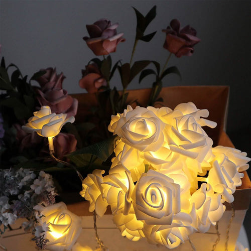 2-Pack: 40 LEDs Rose Flower String Lights by DailySale