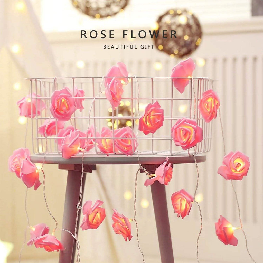 2-Pack: 40 LEDs Rose Flower String Lights by DailySale