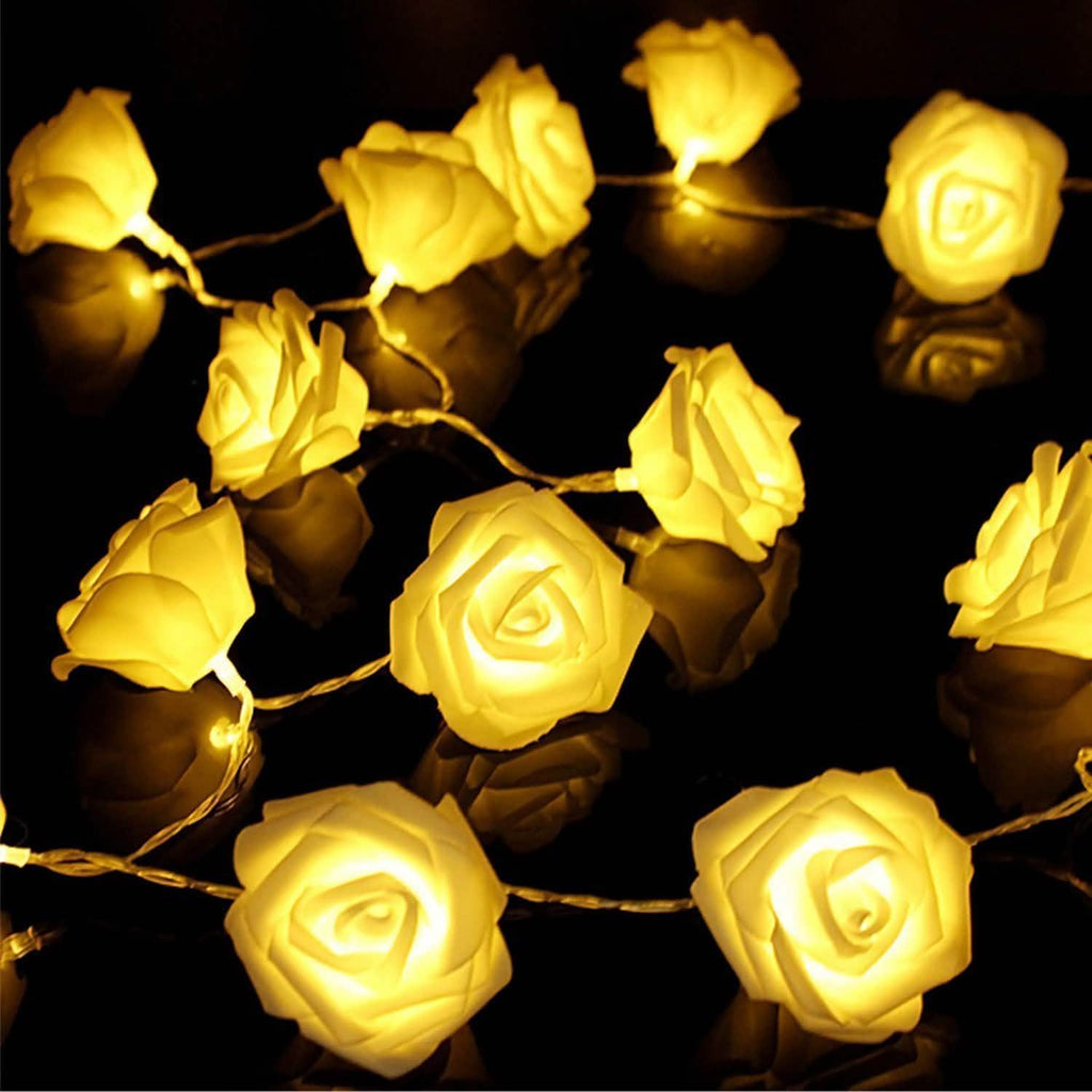 2-Pack: 40 LEDs Rose Flower String Lights by DailySale