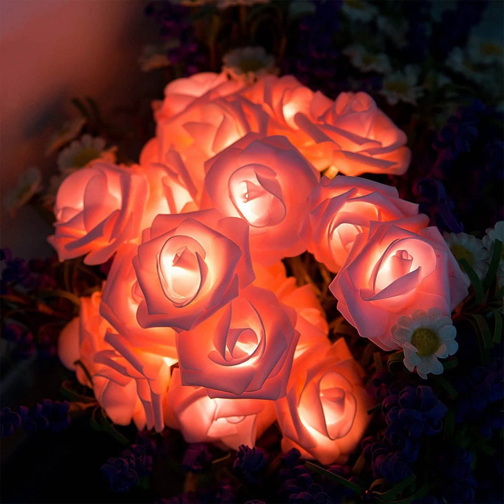 2-Pack: 40 LEDs Rose Flower String Lights by DailySale