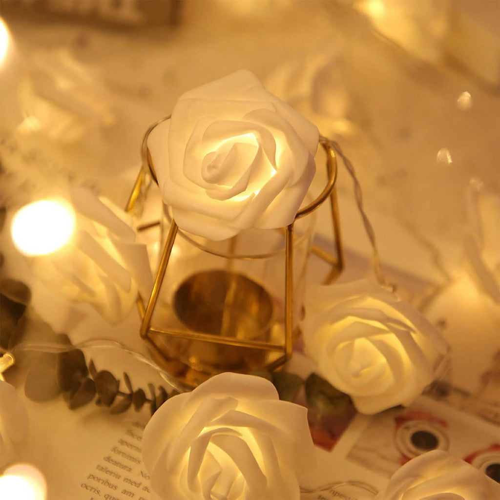 2-Pack: 40 LEDs Rose Flower String Lights by DailySale