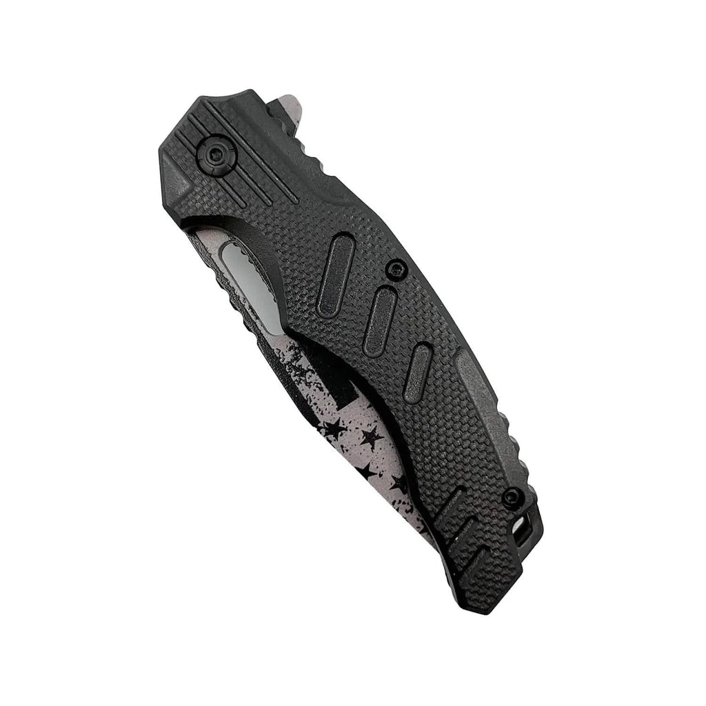 2-Pack: 4.75" American Flag Tanto Blade with ABS Handle by DailySale