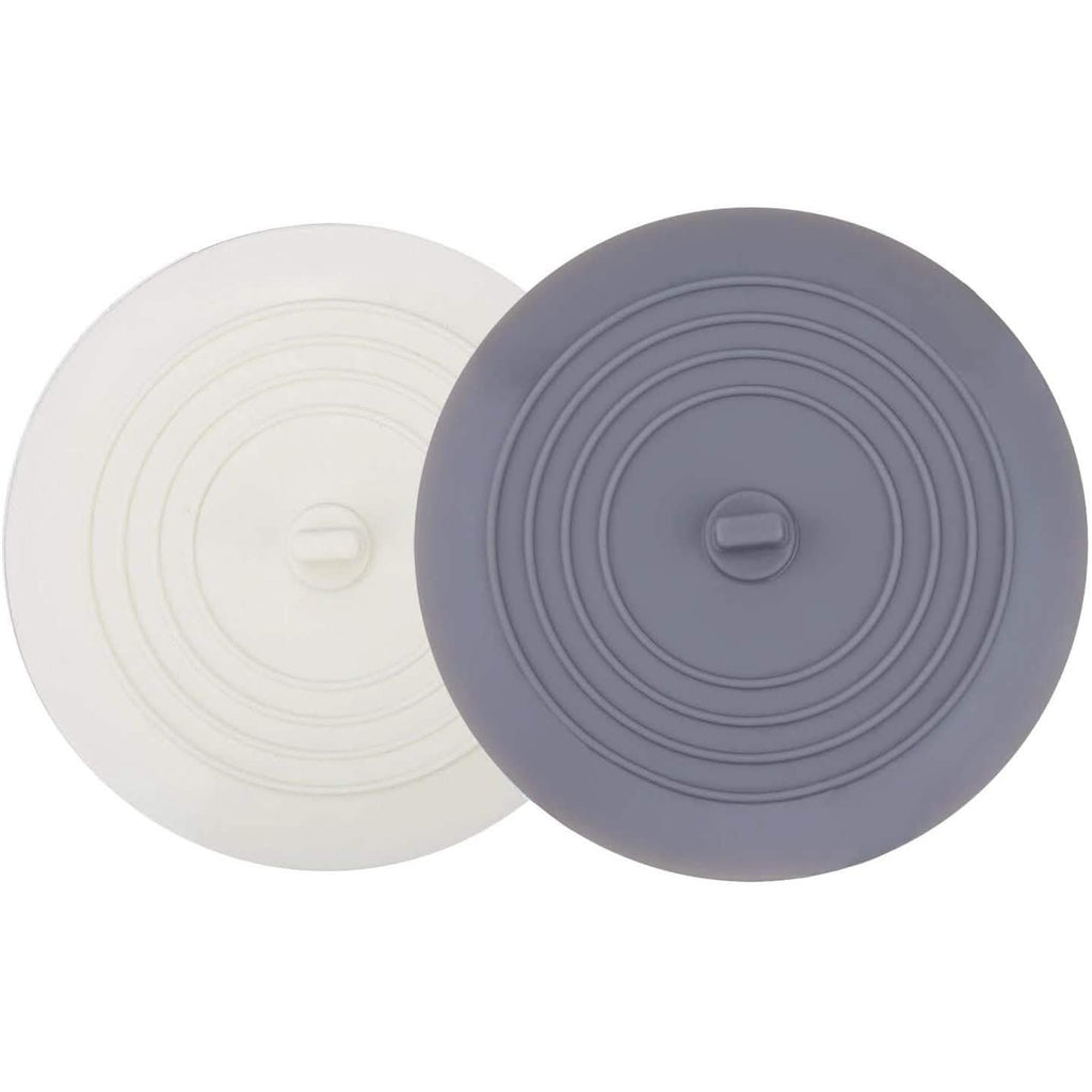 2-Pack: 6" Large Silicone Drain Plug Hair Stopper Flat Suction Cover by DailySale