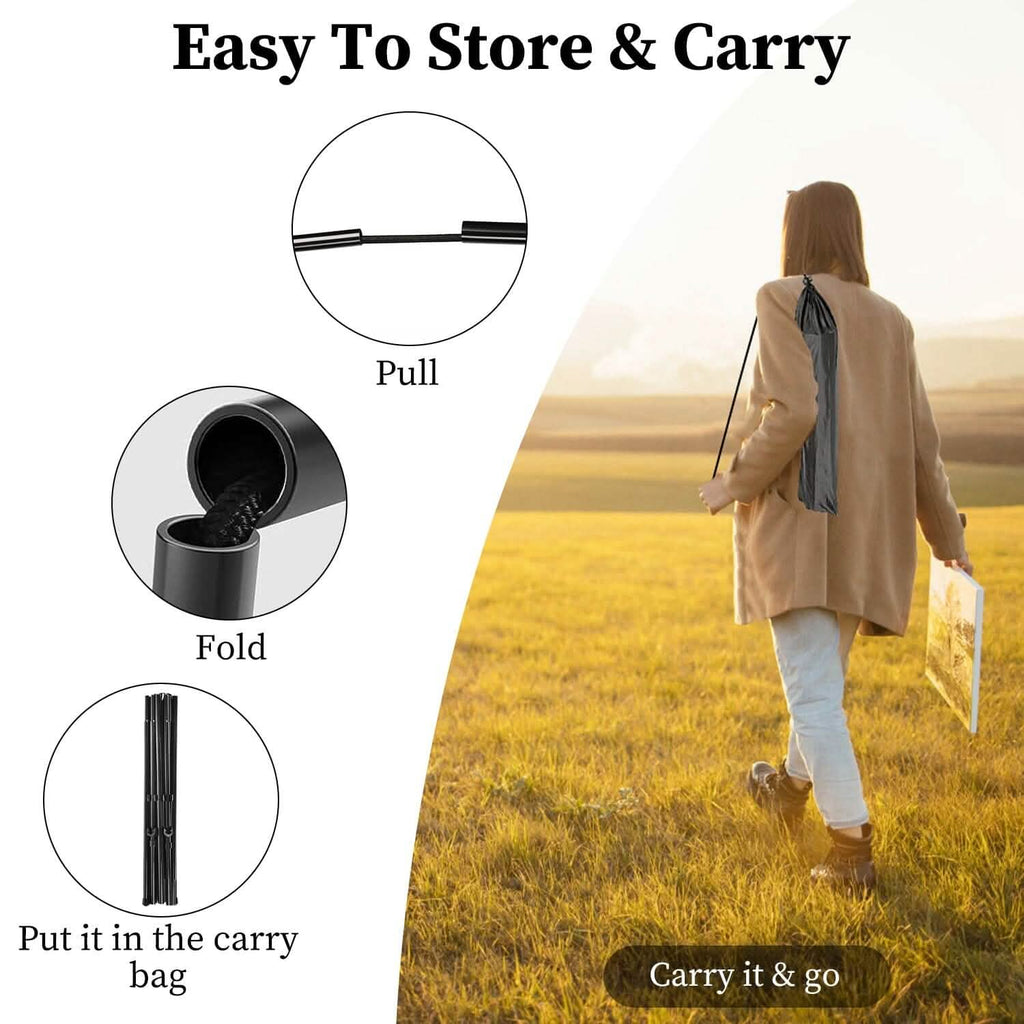 2-Pack: 61" Collapsible A Frame Tripod Easel Iron Alloy Drawing Stand by DailySale