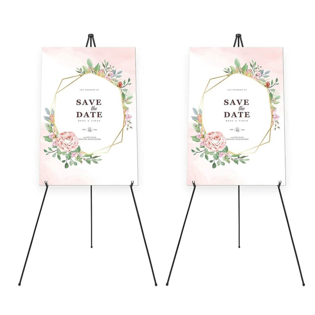 2-Pack: 61" Collapsible A Frame Tripod Easel Iron Alloy Drawing Stand by DailySale