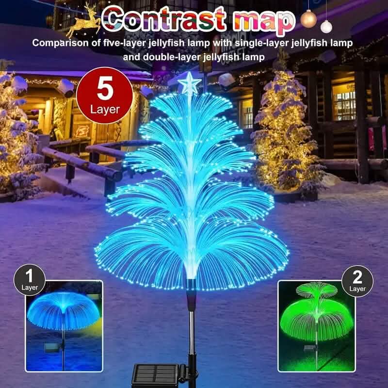 2-Pack: 7 Color-Changing LED Solar Jellyfish Lights by DailySale