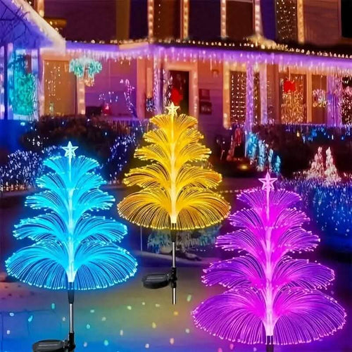 2-Pack: 7 Color-Changing LED Solar Jellyfish Lights by DailySale