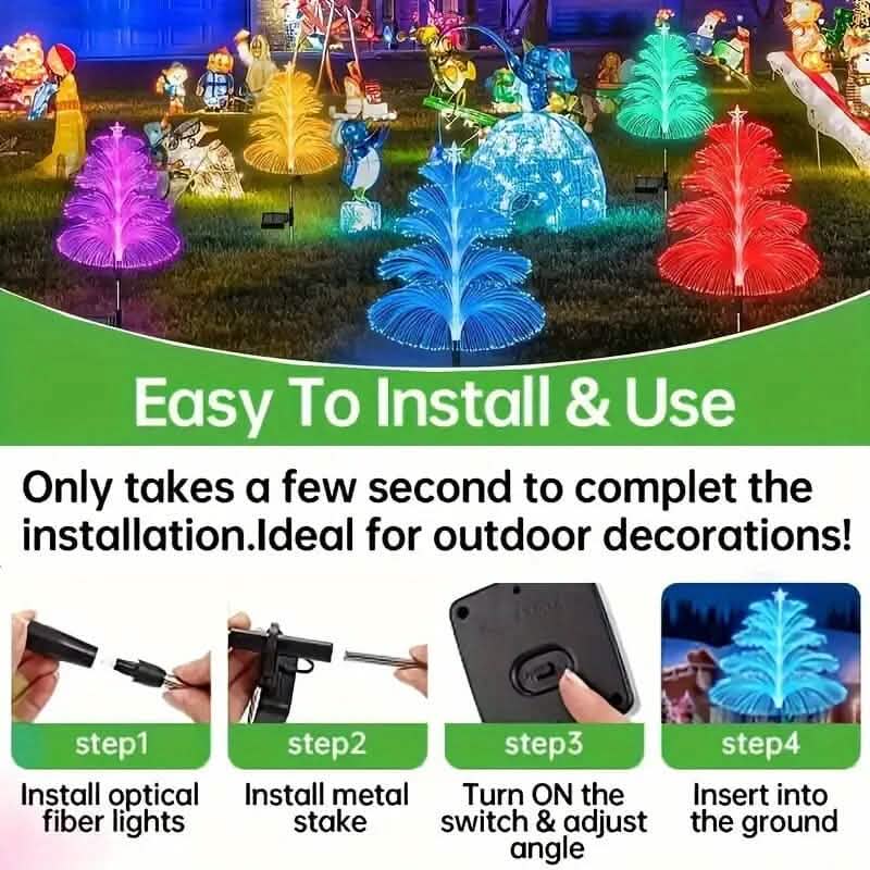 2-Pack: 7 Color-Changing LED Solar Jellyfish Lights by DailySale