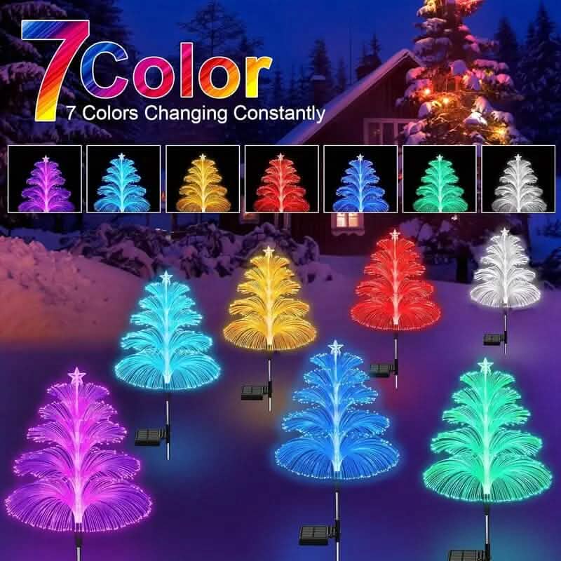2-Pack: 7 Color-Changing LED Solar Jellyfish Lights by DailySale