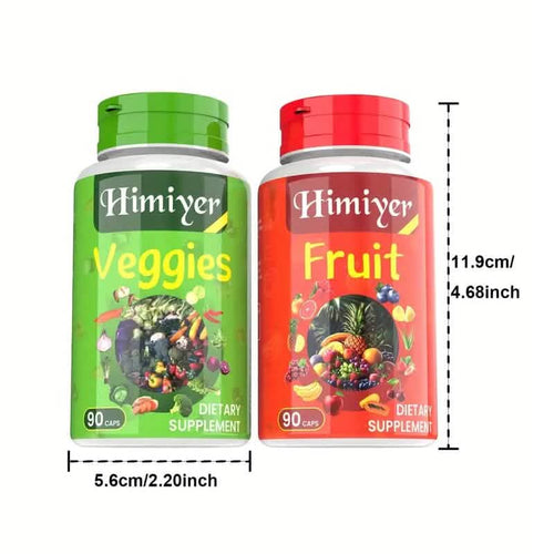 2-Pack: 90-Day Fruit and Veggie Supplements Bundle by DailySale
