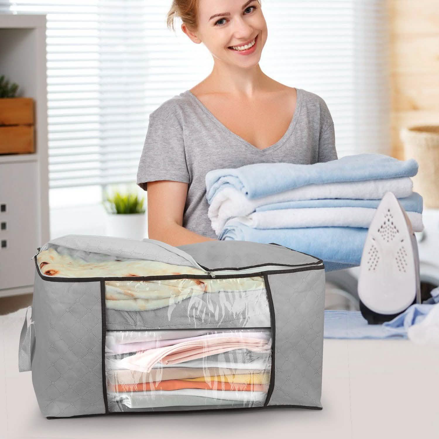 2-Pack: 90L Large Capacity Foldable Closet Organizer by DailySale