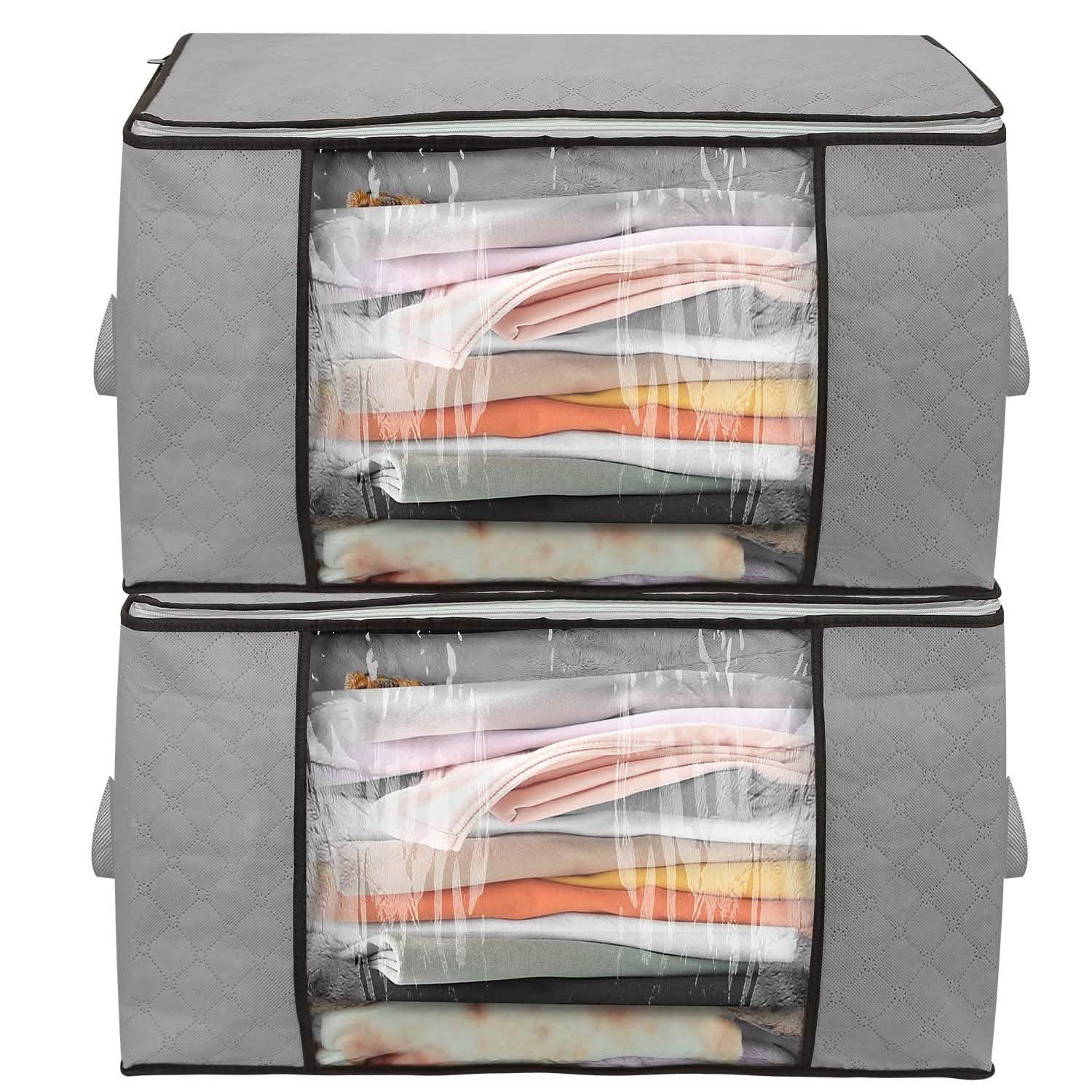 2-Pack: 90L Large Capacity Foldable Closet Organizer by DailySale