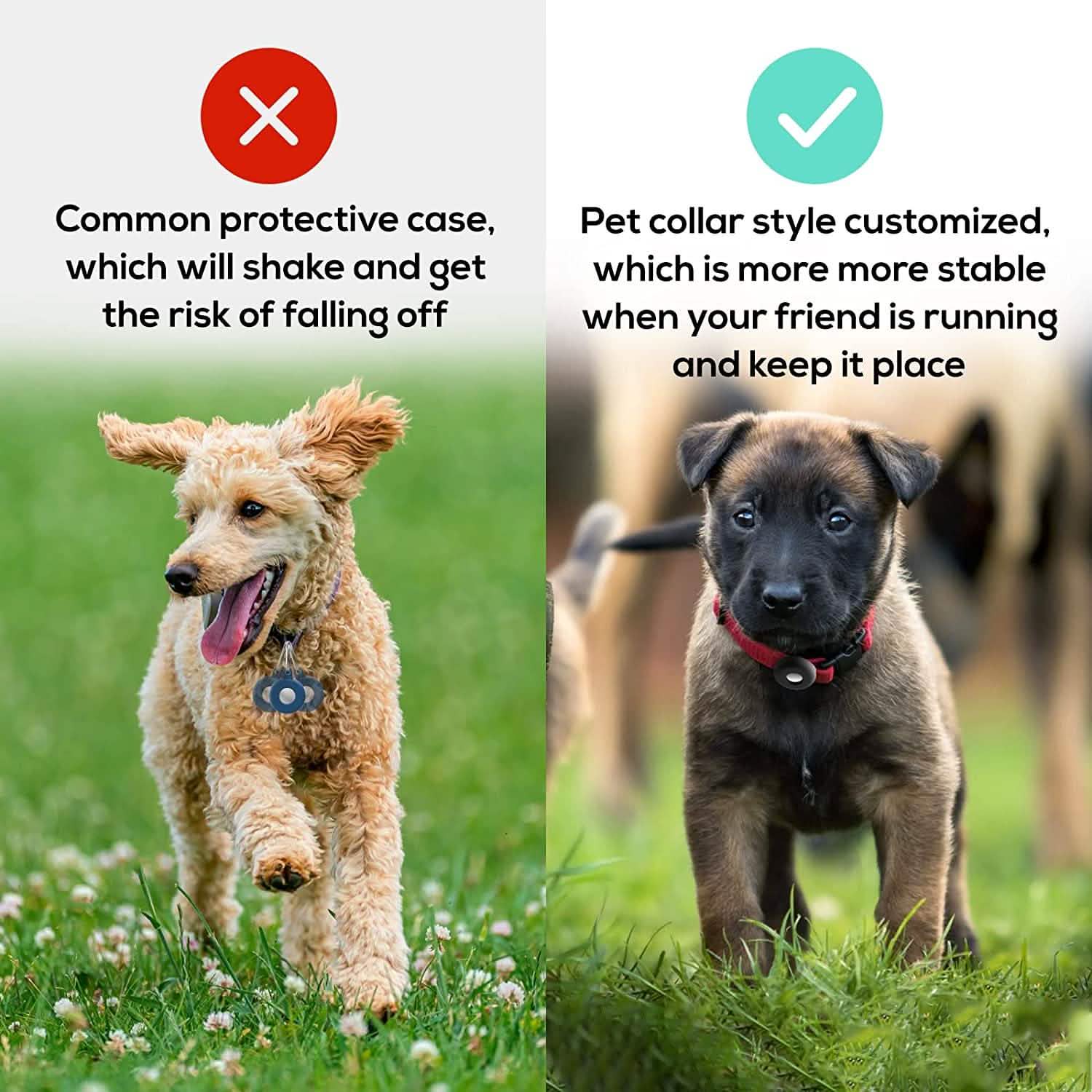 2-Pack: Air Tag Dog Collar Holder by DailySale