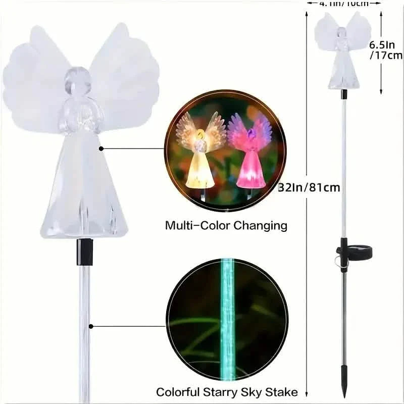 2-Pack: Angel Solar Garden Lights by DailySale