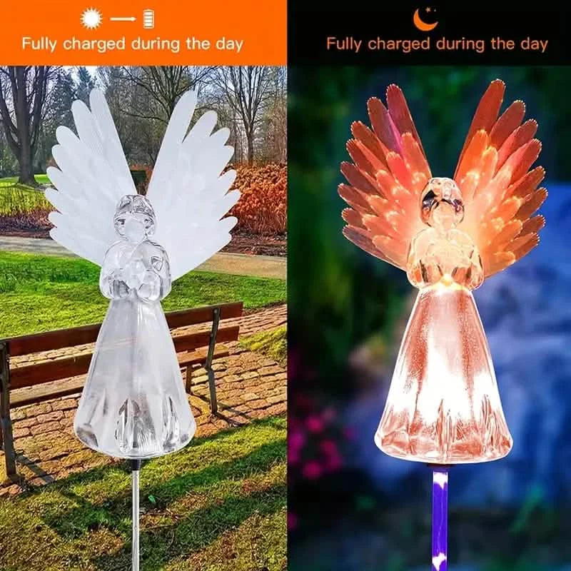 2-Pack: Angel Solar Garden Lights by DailySale
