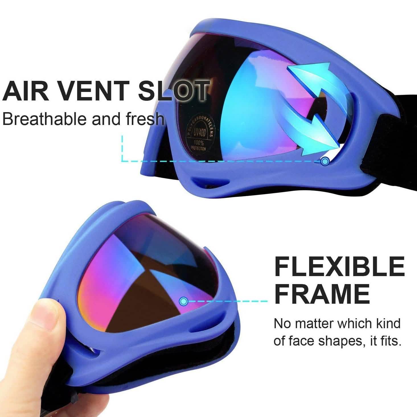 2-Pack: Anti-Scratch Dustproof Sports Goggles by DailySale