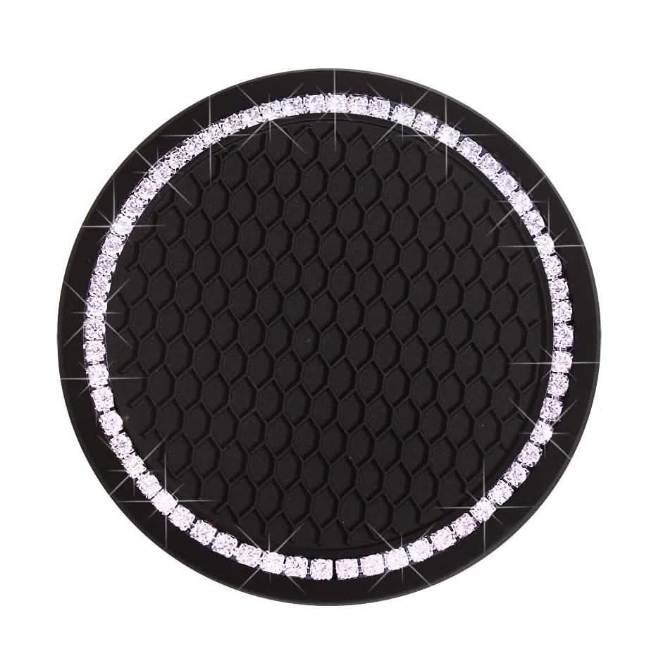 2-Pack: Anti-Slip Crystal Rhinestone Car Coaster by DailySale