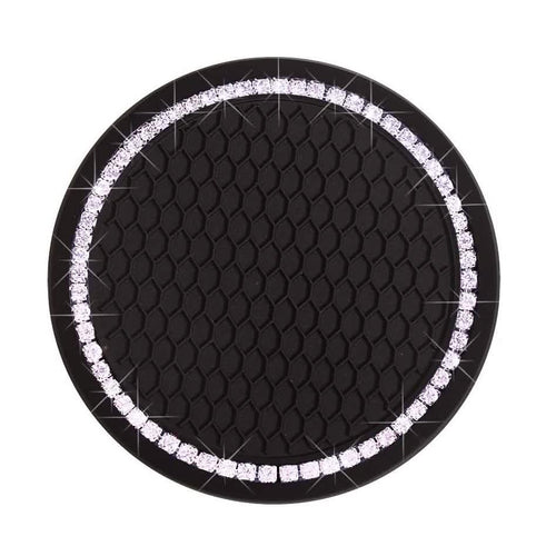 2-Pack: Anti-Slip Crystal Rhinestone Car Coaster by DailySale