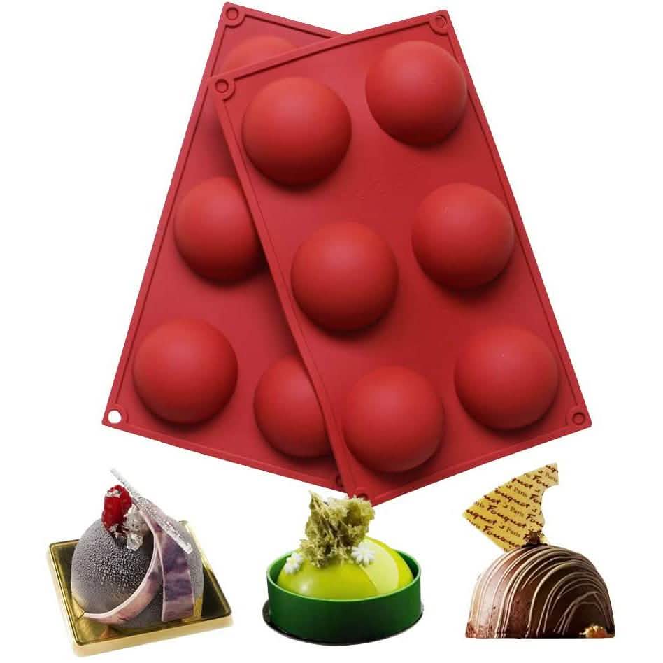 2-Pack: Baker Depot 6-Hole Silicone Mold by DailySale