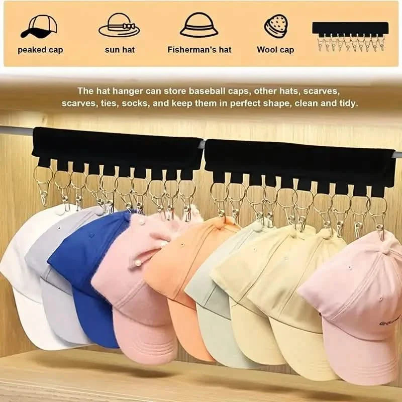2-Pack: Baseball Cap Organizer Hanger by DailySale
