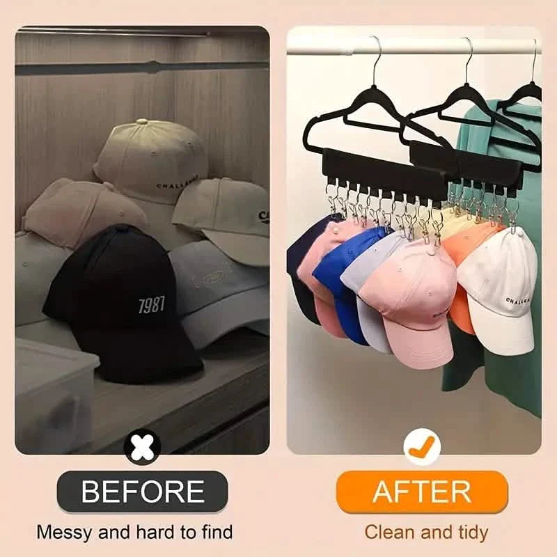 2-Pack: Baseball Cap Organizer Hanger by DailySale